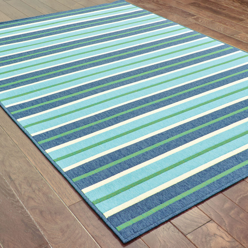 Bellamy Blue & Green Indoor/Outdoor Area Rug & Reviews Joss & Main